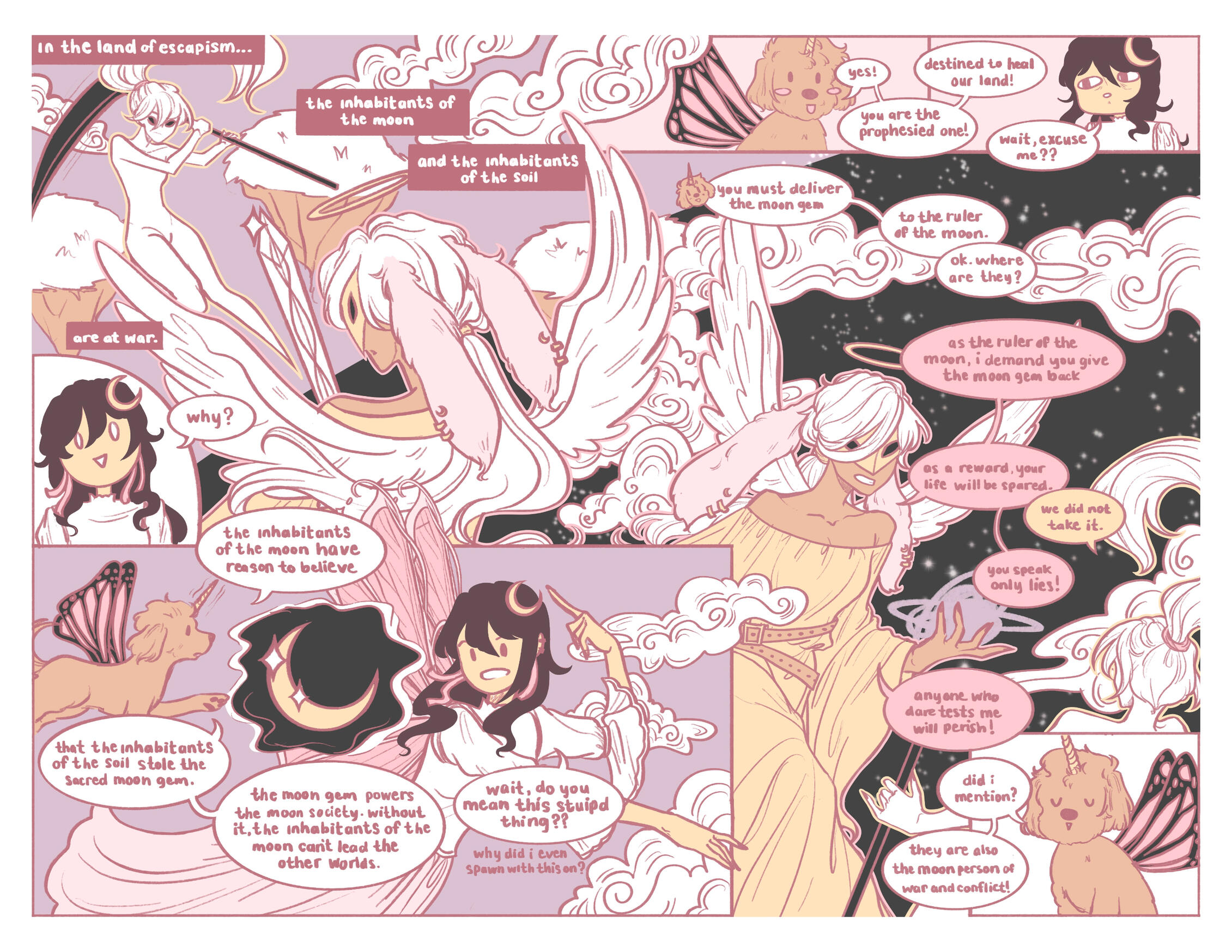 Moon Fairy Full Spread Moon Fairy Full Spread