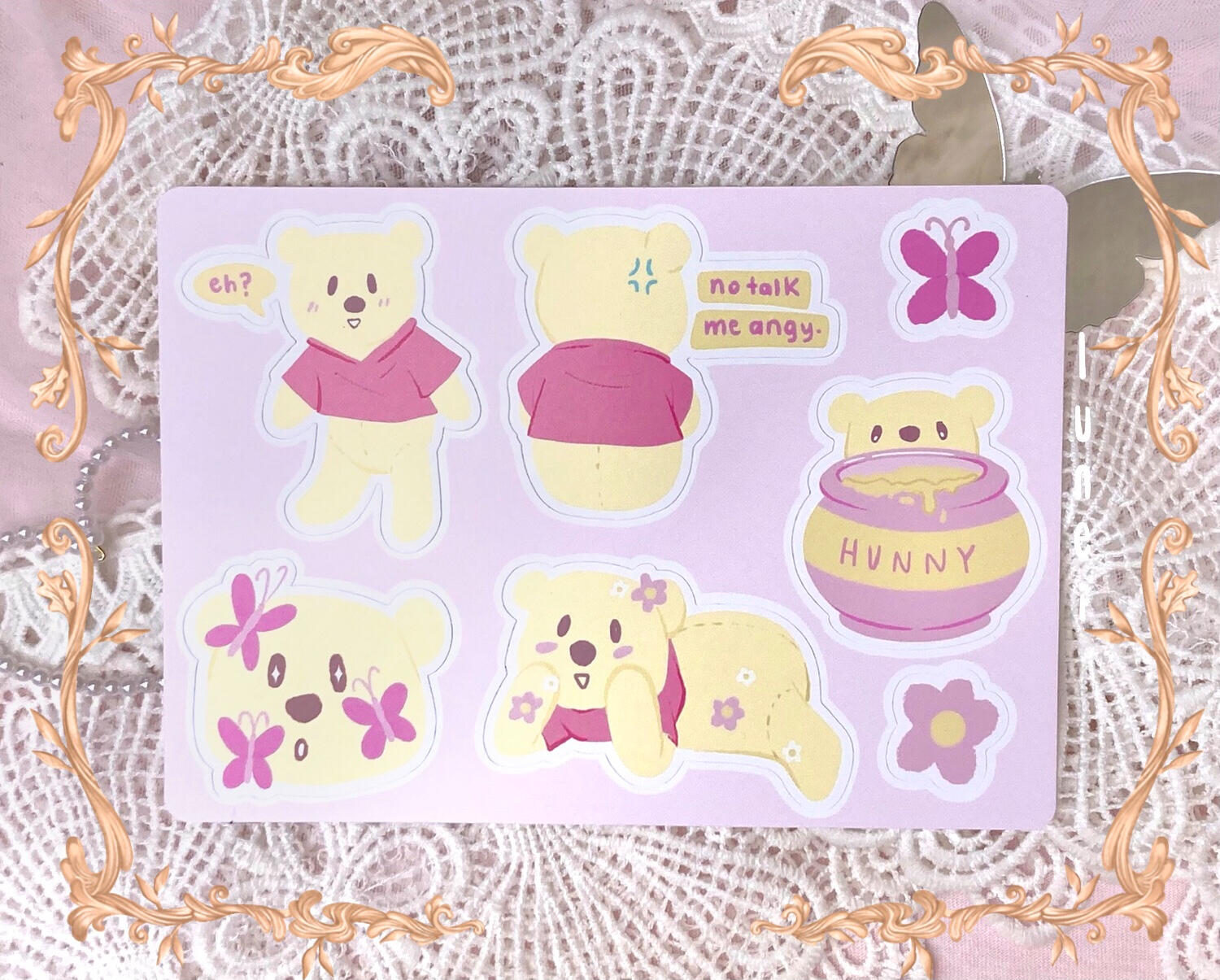 Pooh Sticker Sheet